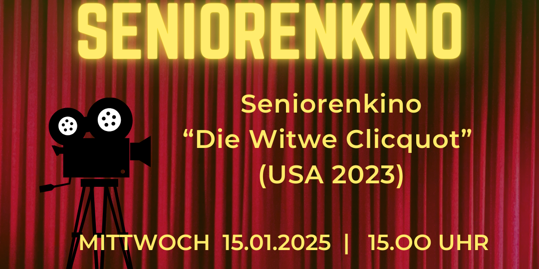 Seniorenkino in den Schmelzer Lichtspielen am 15.1.2025 um 15 Uhr